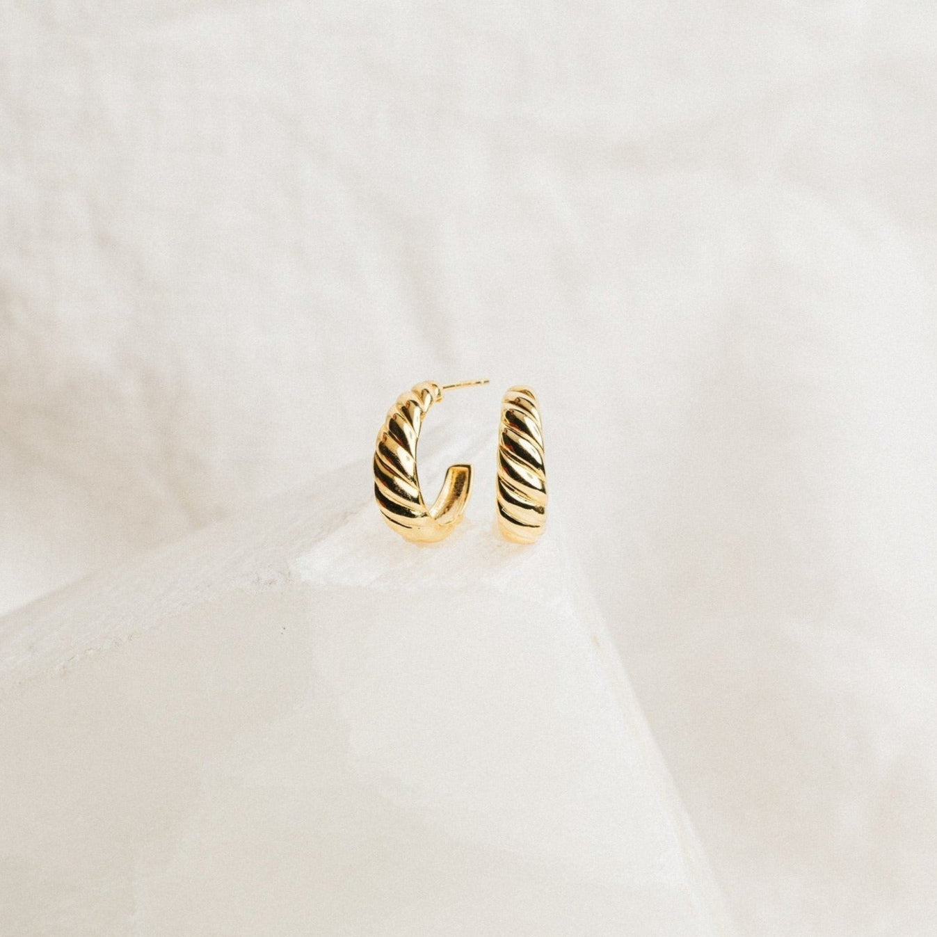 Elevate Your Style with Croissant Twist Earrings